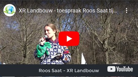 XR-Landbouw Roos Saat toespraak tijdens de A12 Blokkade Klimaatactie Video